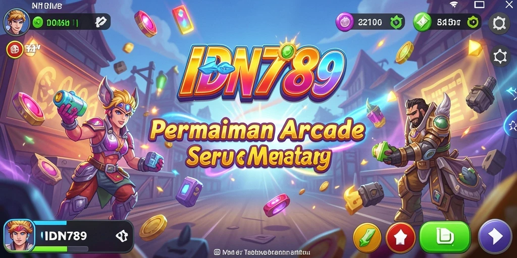 Tampilan gameplay seru dan penuh warna dari IDN789.